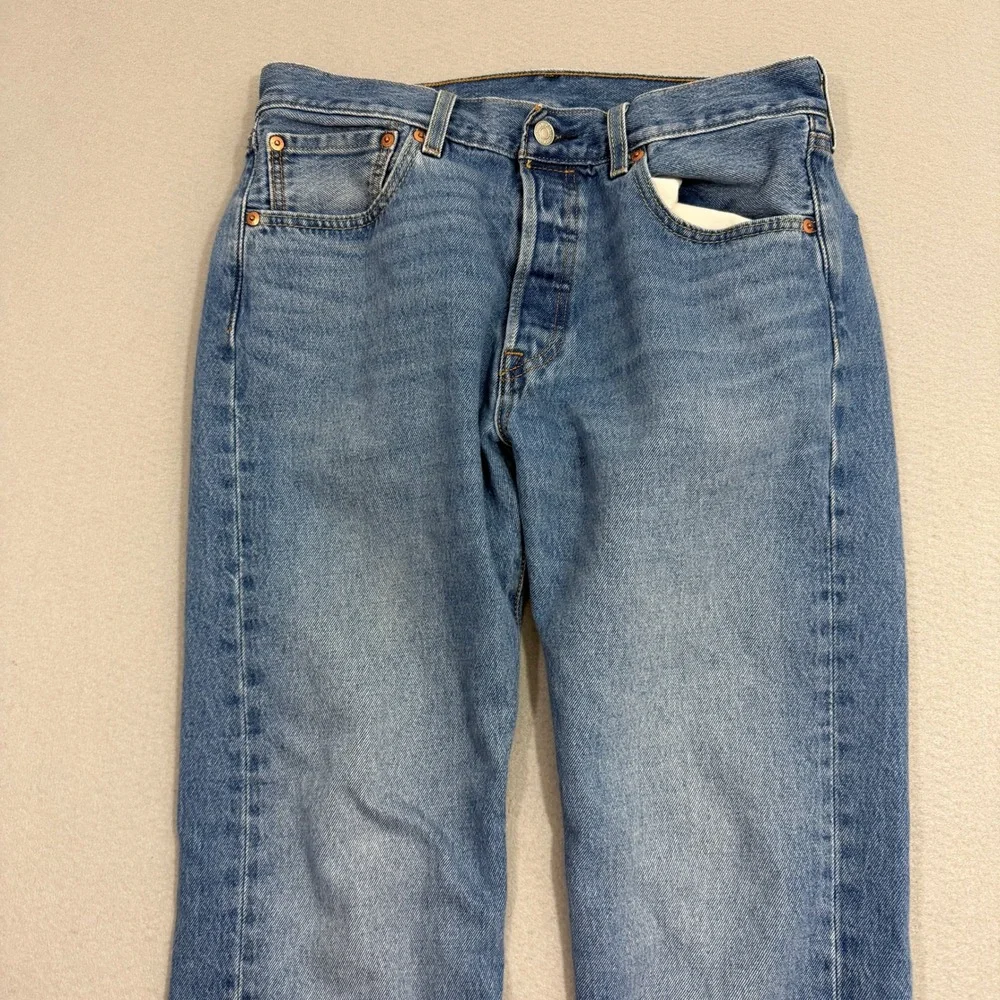 Levis 501xx Jeans Men's 32x30 Blue Straight Fit Button Fly Western Original Fit
